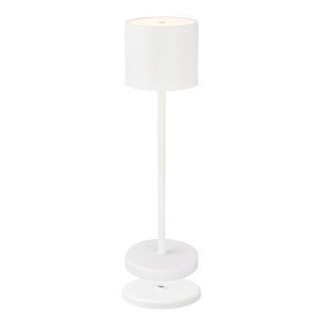 Briloner 7521016 - Lampada da tavolo LED dimmerabile ricaricabile per esterni SIGO LED/2,5W/5V IP44 2600 mAh bianca