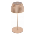 Briloner 7552-011 - LED dimmerabile, ricaricabile, con controllo a sfioramento, lampada da tavolo per esterni MINI LED/1,5W/5V IP44 1800 mAh beige