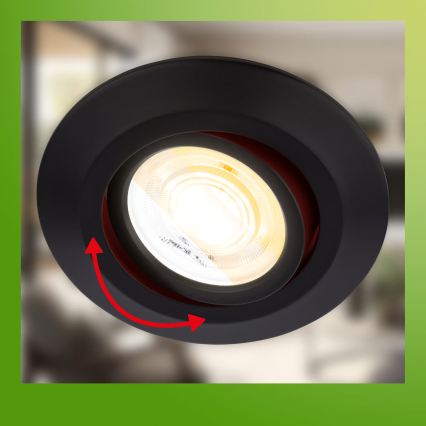 Briloner 7586035 - Set da 3 faretti LED da incasso per bagno KLIRA 1xLED/4,9W/230V 2500/3000/4000K IP23 nero