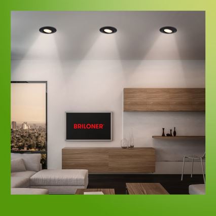 Briloner 7586035 - Set da 3 pezzi faretti da incasso per bagno a LED KLIRA LED/4,9W/230V 2500/3000/4000K IP23 neri