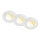 Briloner 7588036 - 3er-Set KLIRA LED-Einbauleuchten für Badezimmer, 4,9W/230V, 2500/3000/4000K, IP44, weiß