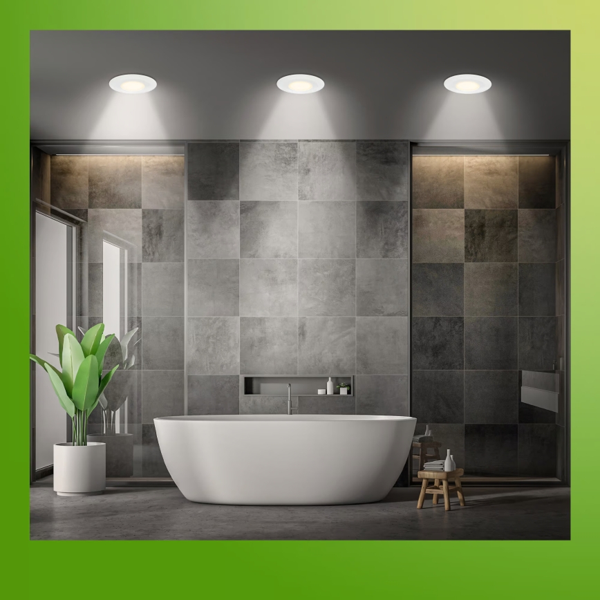 Briloner 7588036 - Set da 3 faretti LED da incasso per bagno KLIRA LED/4,9W/230V 2500/3000/4000K IP44 bianco