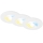 Briloner 7605036 - Lot de 3 spots LED encastrables pour salle de bains LED/4,9W/230V 2700/4000/6500K IP44 blanc