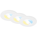 Briloner 7605036 - Set da 3 faretti da incasso per bagno 3xLED/4,9W/230V IP44 bianco