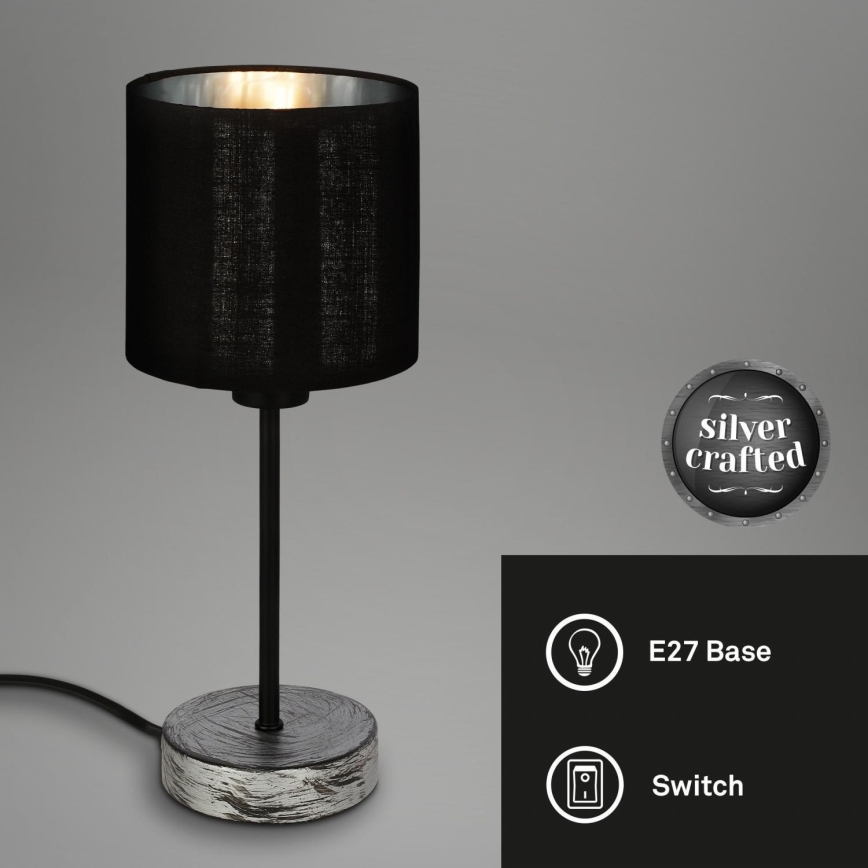 Briloner 7737-014 - Lampe de table SILVER CRAFTED 1xE14/25W/230V