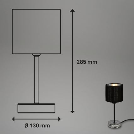 Briloner 7737-014 - Lampe de table SILVER CRAFTED 1xE14/25W/230V