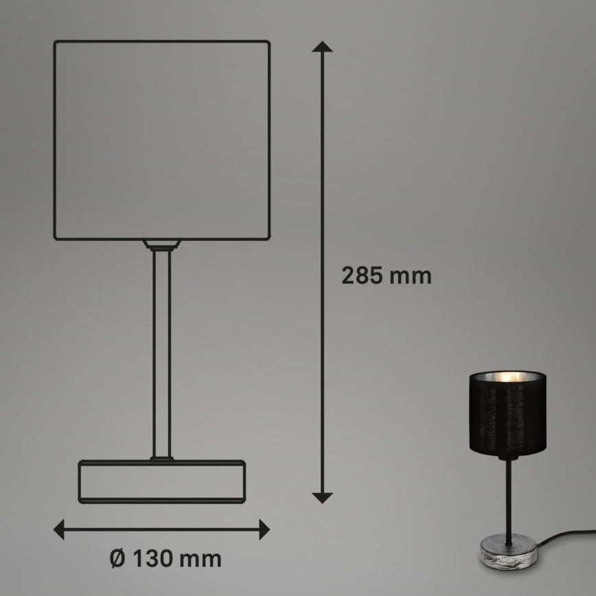 Briloner 7737-014 - Lampe de table SILVER CRAFTED 1xE14/25W/230V