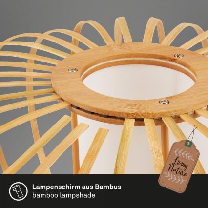 Briloner 7759011 - Lampe de table 1xE27/10W/230V bambou