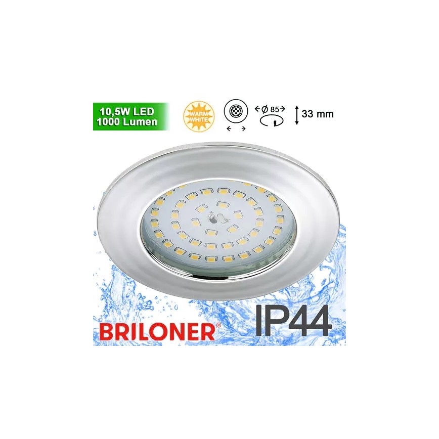 Briloner 8310-019 - Lampada LED da incasso per bagni LED/10,5W/230V IP44