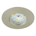 Briloner 8316-012 - Plafonnier encastré dimmable pour salle de bains LED/5,5W/230V IP44 chrome mat