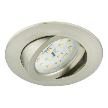 Briloner 8317-012 - Plafonnier encastré dimmable pour salle de bains LED/5,5W/230V IP23 chrome mat