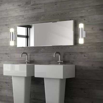 Briloner - Applique da bagno LED 2xGU10/4,8W/230V IP44 3000K cromo lucido