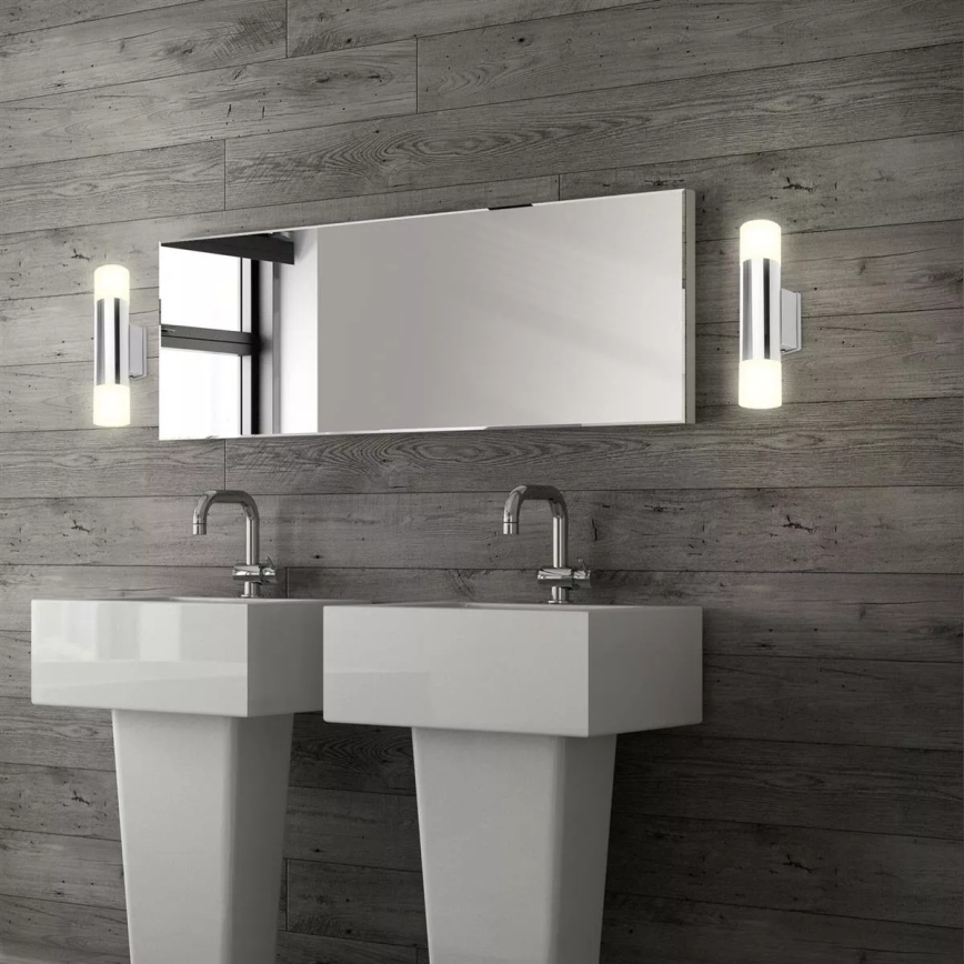 Briloner - Applique murale LED pour salle de bains 2xGU10/4,8W/230V IP44 3000K chrome brillant