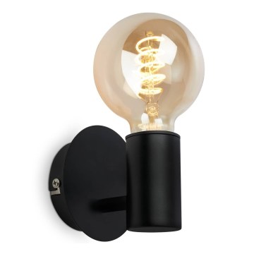 Briloner - Applique murale pour salle de bains 1xE27/10W/230V IP44 noire