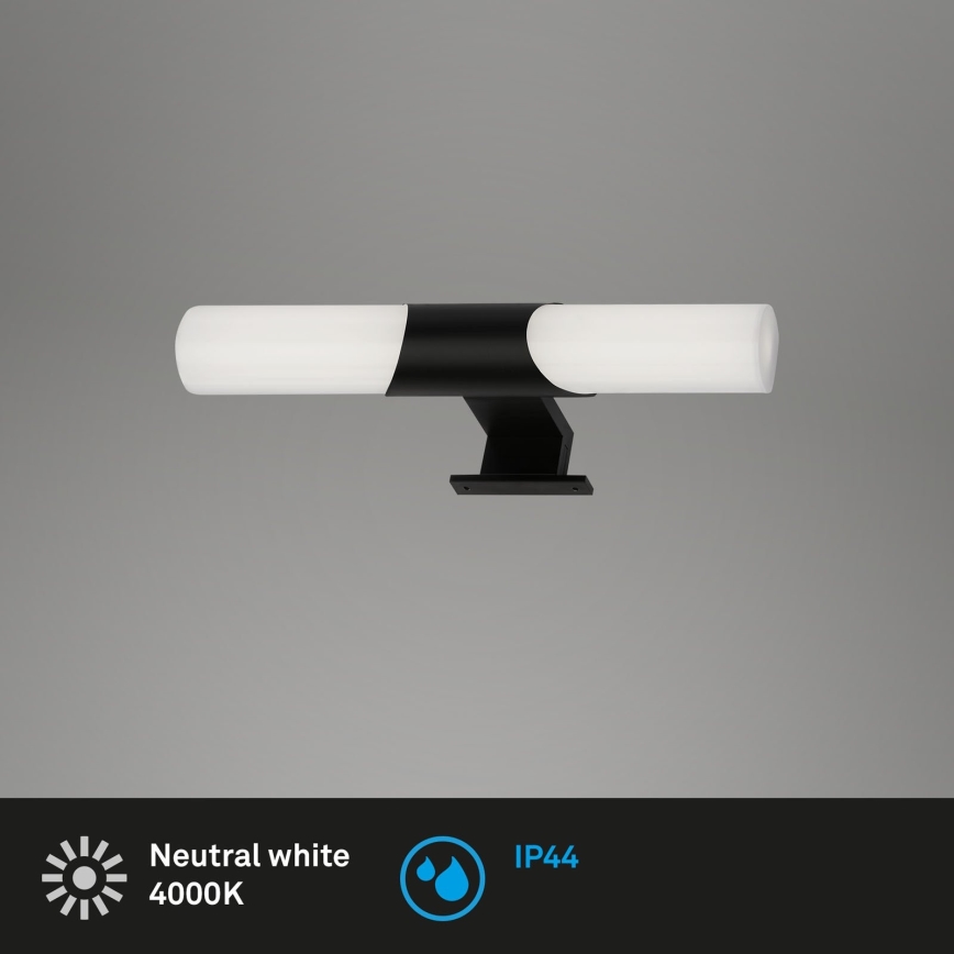 Briloner - Illuminazione a LED per specchio da bagno LED/7W/230V 4000K IP44 32 cm nero