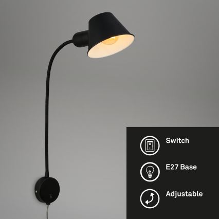 Briloner - Lampada da parete BRELLO 1xE27/10W/230V