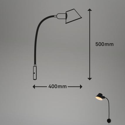Briloner - Lampada da parete BRELLO 1xE27/10W/230V