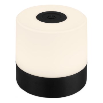 Briloner - Lampada da tavolo da esterno ricaricabile dimmerabile a sfioramento LED/2W/5V 2700K IP44 1200 mAh nero