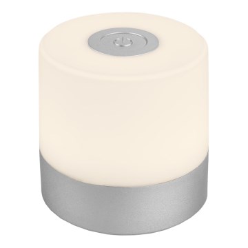 Briloner - Lampada da tavolo LED da esterno ricaricabile dimmerabile a sfioramento LED/2W/5V 2700K IP44 1200 mAh cromo satinato