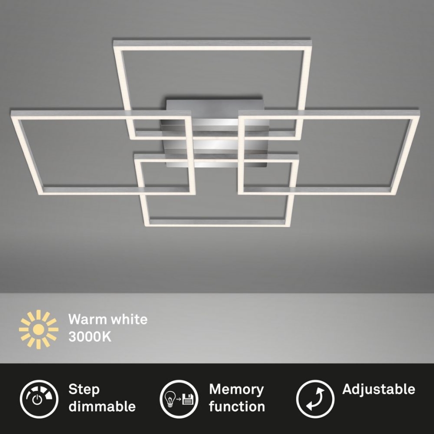 Briloner - Lampadario a plafone LED dimmerabile FRAME 4xLED/12W/230V
