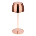 Briloner - Lampe de table d'extérieur tactile MINI, dimmable et rechargeable, LED/2,5W/5V IP44 1800 mAh, cuivrée