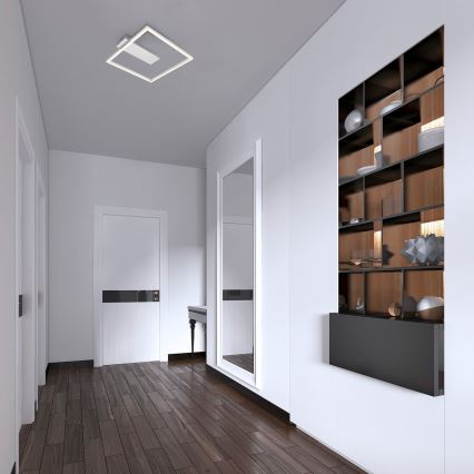 Briloner - LED-Deckenleuchte FRAME LED/14W/230V 3000K 30x32 cm mattchrom