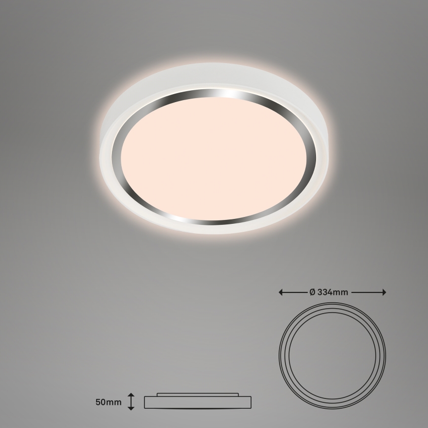 Briloner - LED-Deckenleuchte KAHIKO LED/15W/230V weiß