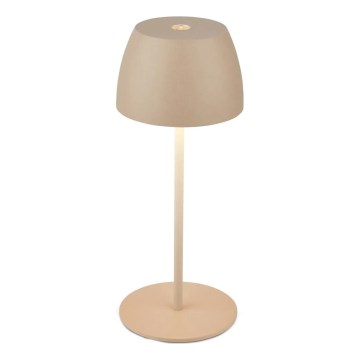 Briloner - LED-dimmbar, wiederaufladbar, Touch-Außen-Tischleuchte MINI LED/2,5W/5V IP44 1800 mAh beige