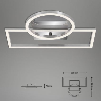 Briloner - LED dimmbare Deckenleuchte FRAMES LED/19W/230V
