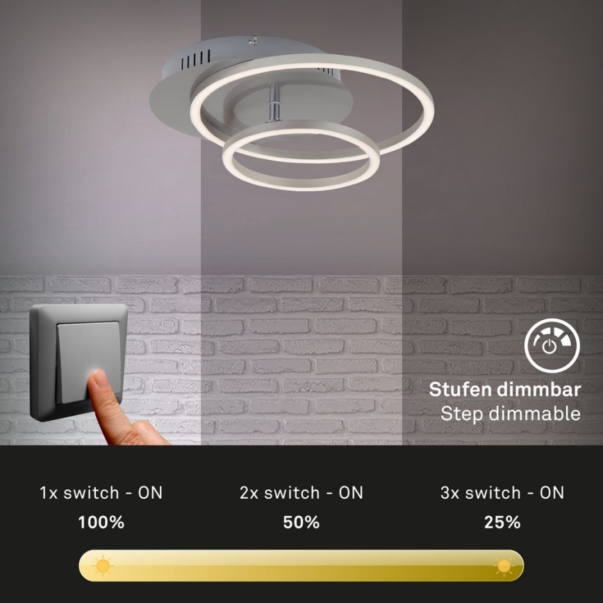 Briloner - LED dimmbares Deckenleuchte FRAMES LED/24,5W/230V