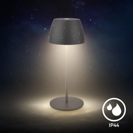 Briloner - LED, dimmbar, wiederaufladbar, mit Touch-Bedienung, Außen-Tischleuchte MINI LED/2,5W/5V IP44 1800 mAh Anthrazit