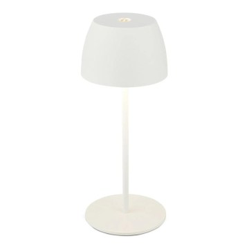 Briloner  - MINI LED-Tischlampe für den Außenbereich, dimmbar, wiederaufladbar, mit Touch-Bedienung, LED/2,5W/5V IP44 1800 mAh, weiß