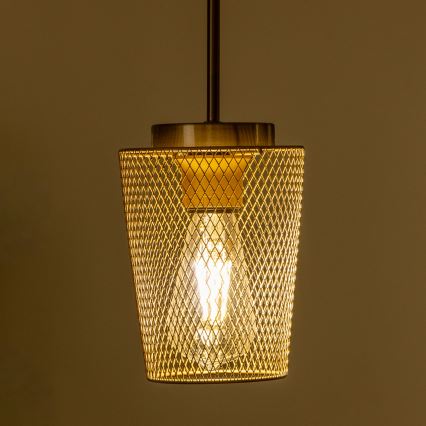 Briloner - Netzkabel mit Lampenkorb SEVENTIES Schwarz/Gold