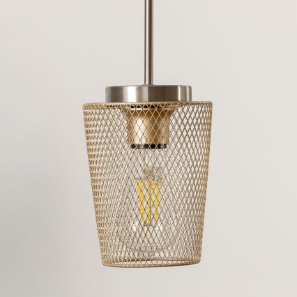 Briloner - Netzkabel mit Lampenkorb SEVENTIES Schwarz/Gold
