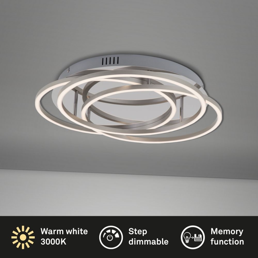 Briloner - Plafoniera LED dimmerabile FRAMES LED/60W/230V cromo lucido