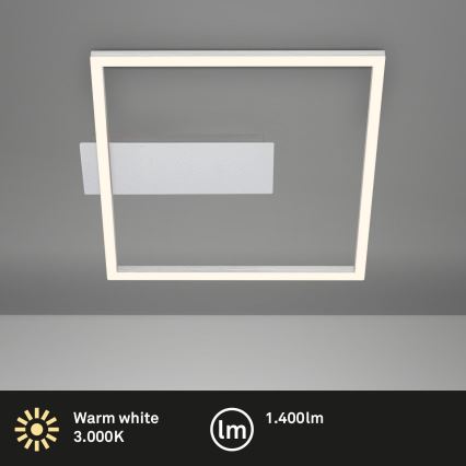 Briloner - Plafoniera LED FRAME/14W/230V 3000K 30x32 cm cromo opaco