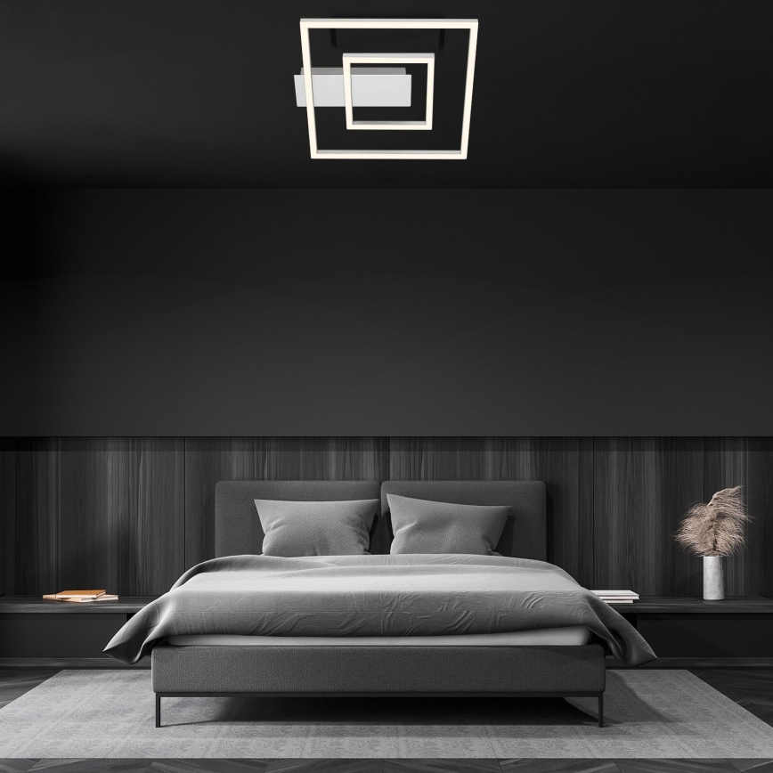 Briloner - Plafoniera LED FRAME LED/22W/230V 3000K 30x32 cm cromo satinato