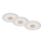 Briloner - SET 3x Lampada LED da incasso per bagni LED/6W/230V IP44 cromo