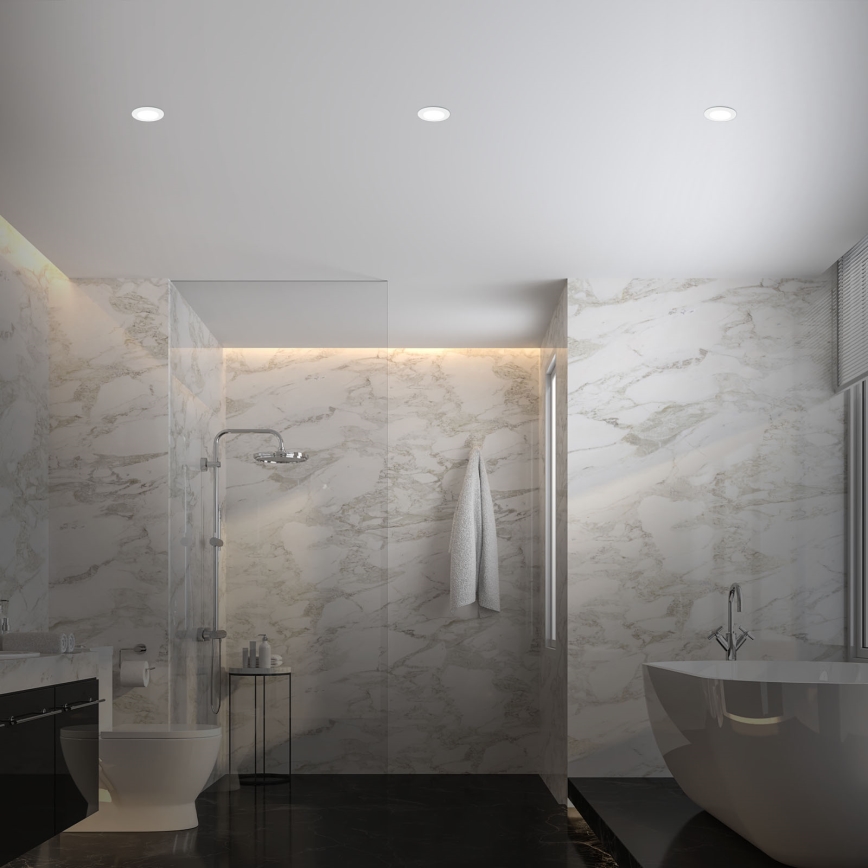 Briloner - SET 3x RGBW Luce da incasso LED da bagno dimmerabile LED/4,8W/230V 3000-6500K IP65 + telecomando