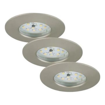 Briloner - SET 3x Luce da incasso LED da bagno dimmerabile LED/5,5W/230V IP44