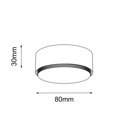 Brosline - Faretto 1xGX53/9W/230V bianco