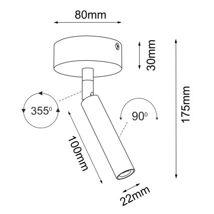 Brosline - Spotleuchte 1xG9/2,5W/230V weiß