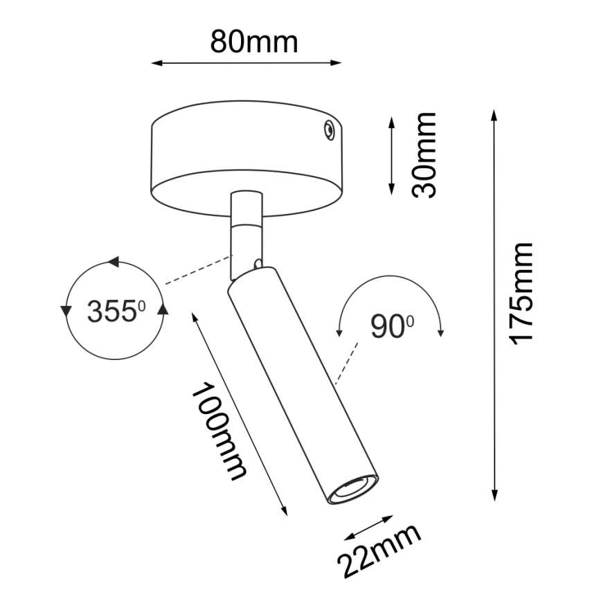 Brosline - Spotleuchte 1xG9/2,5W/230V weiß