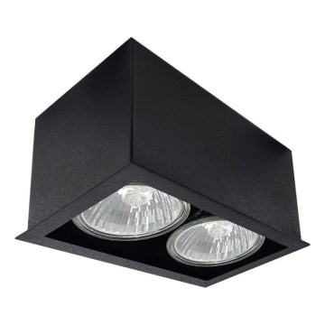 Brosline - Faretto 2xGU10/10W/230V nero