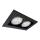 Brosline - Faretto da incasso 2xGU10/10W/230V nero