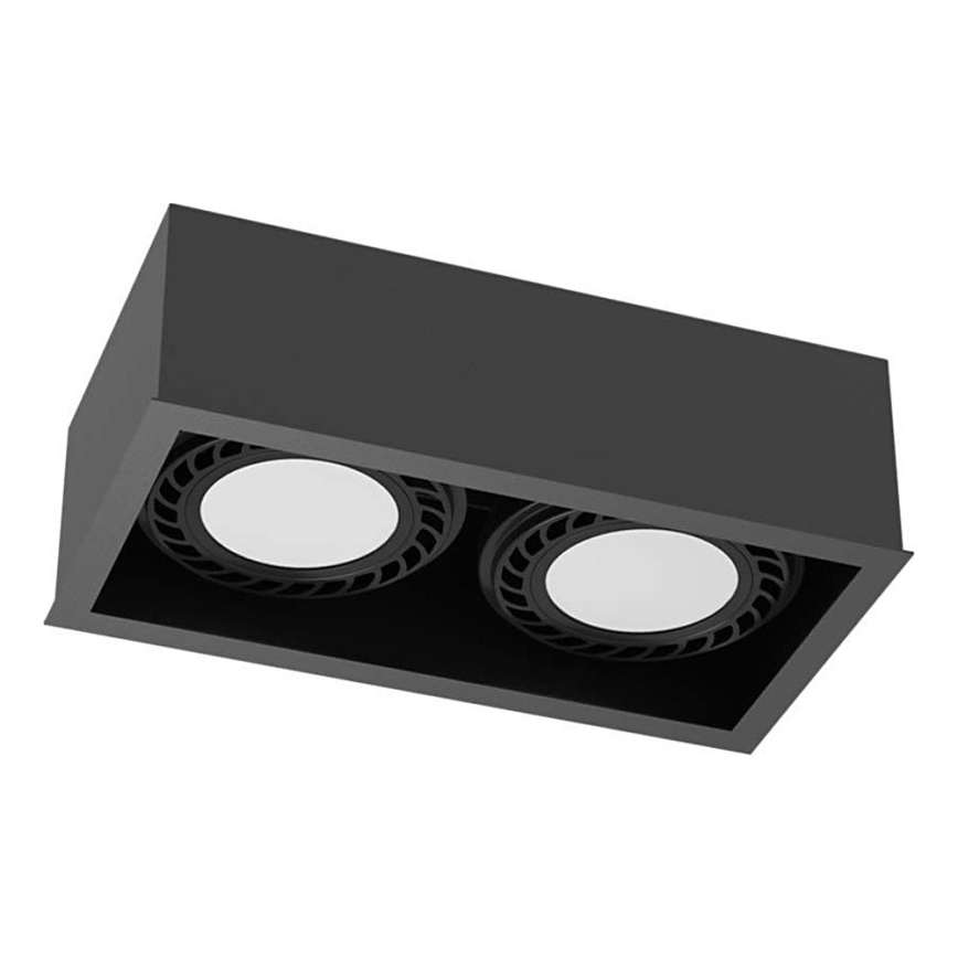 Brosline - Spot 2xGU10/18W/230V noir