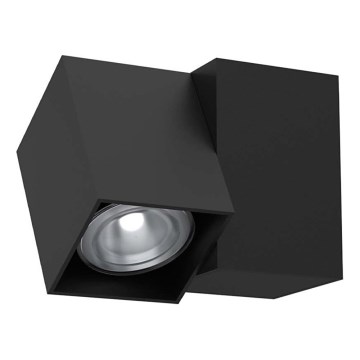 Brosline - Wandspot 1xGU10/10W/230V schwarz