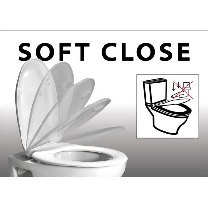 Bruckner - Abattant de toilettes SoftClose FULDA SLIM blanc