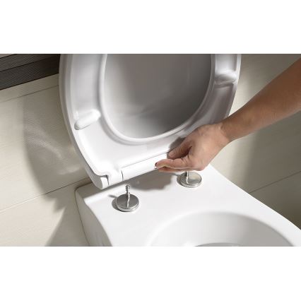 Bruckner - Abattant de toilettes SoftClose FULDA SLIM blanc
