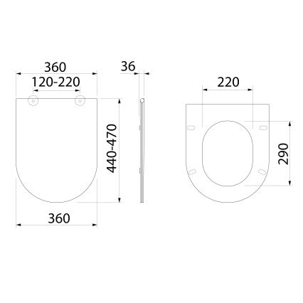 Bruckner - Abattant de toilettes SoftClose FULDA SLIM blanc
